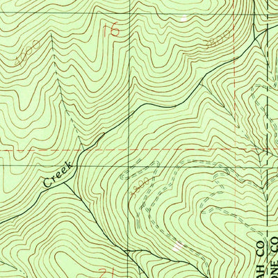 United States Geological Survey Crystal Peak, ID (1990, 24000-Scale) digital map