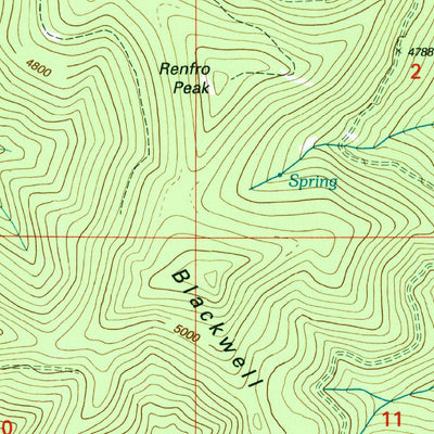 United States Geological Survey Crystal Peak, ID (1995, 24000-Scale) digital map