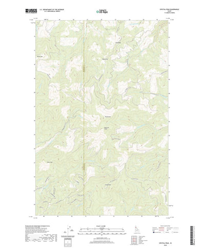 United States Geological Survey Crystal Peak, ID (2020, 24000-Scale) digital map