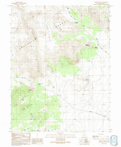 United States Geological Survey Crystal Peak, UT (1991, 24000-Scale) digital map