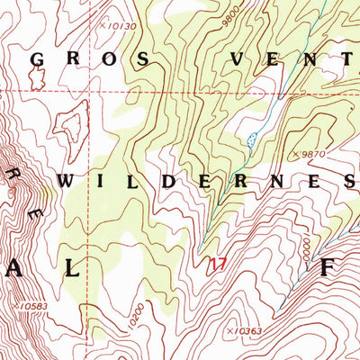 United States Geological Survey Crystal Peak, WY (1996, 24000-Scale) digital map
