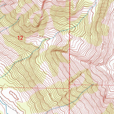 United States Geological Survey Crystal Peak, WY (1996, 24000-Scale) digital map