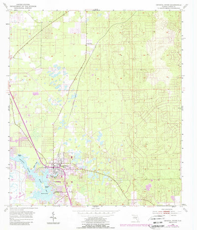 United States Geological Survey Crystal River, FL (1954, 24000-Scale) digital map