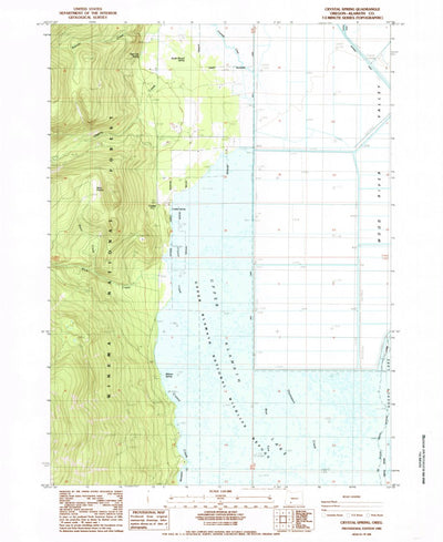 United States Geological Survey Crystal Spring, OR (1985, 24000-Scale) digital map