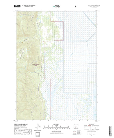 United States Geological Survey Crystal Spring, OR (2020, 24000-Scale) digital map
