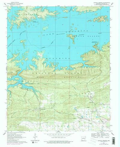 United States Geological Survey Crystal Springs, AR (1962, 24000-Scale) digital map