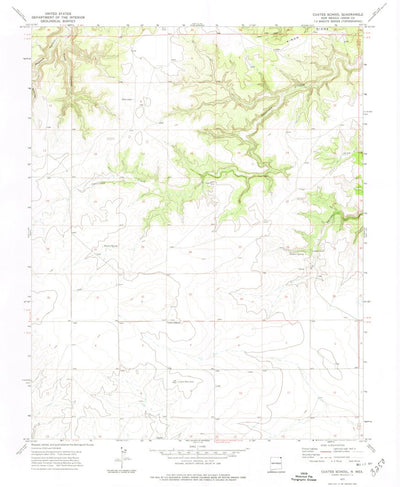 United States Geological Survey Cuates School, NM (1972, 24000-Scale) digital map