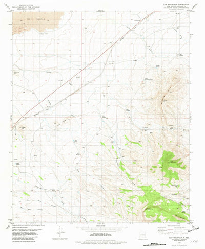 United States Geological Survey Cub Mountain, NM (1981, 24000-Scale) digital map