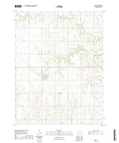 United States Geological Survey Cuba, KS (2022, 24000-Scale) digital map