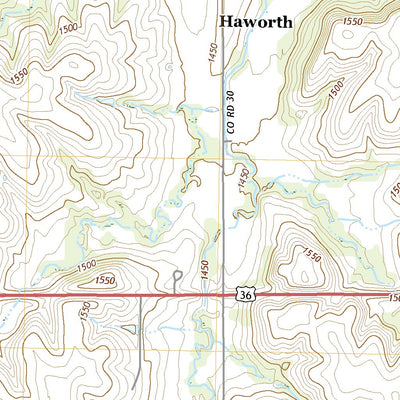 United States Geological Survey Cuba, KS (2022, 24000-Scale) digital map