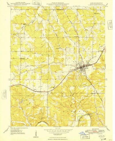 United States Geological Survey Cuba, MO (1948, 24000-Scale) digital map