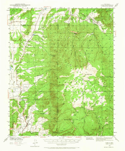 United States Geological Survey Cuba, NM (1940, 62500-Scale) digital map