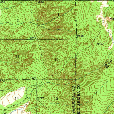 United States Geological Survey Cuba, NM (1940, 62500-Scale) digital map