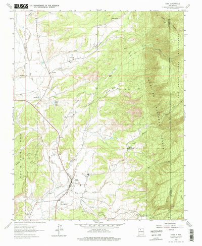 United States Geological Survey Cuba, NM (1963, 24000-Scale) digital map