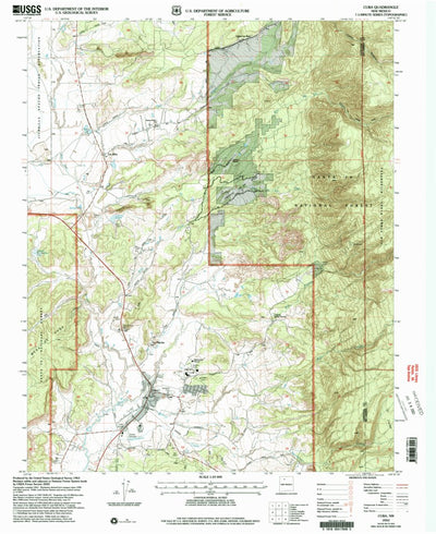 United States Geological Survey Cuba, NM (2002, 24000-Scale) digital map