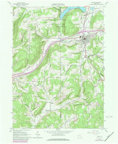 United States Geological Survey Cuba, NY (1961, 24000-Scale) digital map