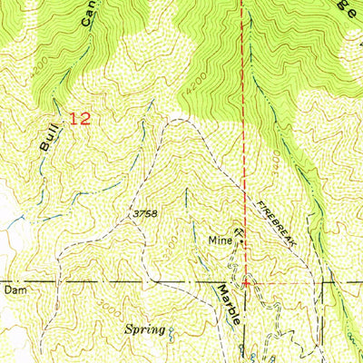 United States Geological Survey Cucamonga Peak, CA (1953, 24000-Scale) digital map