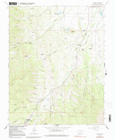 United States Geological Survey Cuchara, CO (1967, 24000-Scale) digital map