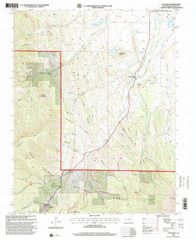 United States Geological Survey Cuchara, CO (1994, 24000-Scale) digital map