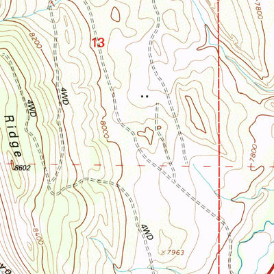 United States Geological Survey Cuchara, CO (1994, 24000-Scale) digital map