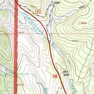 United States Geological Survey Cucharas Pass, CO (1994, 24000-Scale) digital map