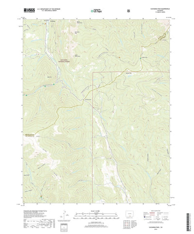 United States Geological Survey Cucharas Pass, CO (2019, 24000-Scale) digital map