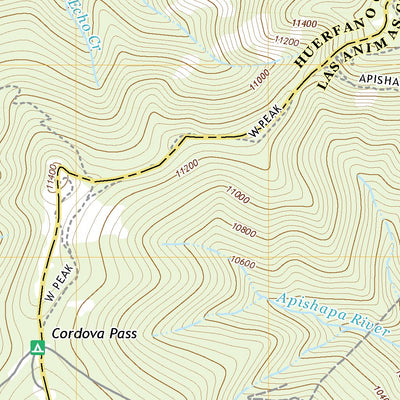 United States Geological Survey Cucharas Pass, CO (2019, 24000-Scale) digital map