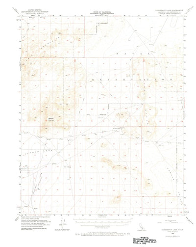 United States Geological Survey Cuddeback Lake, CA (1954, 62500-Scale) digital map