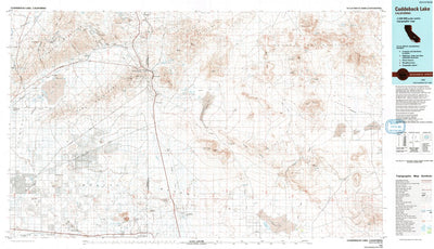 United States Geological Survey Cuddeback Lake, CA (1976, 100000-Scale) digital map