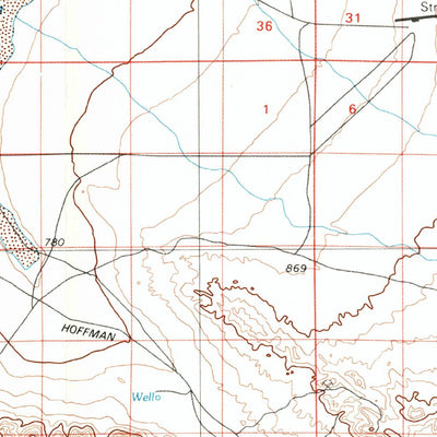 United States Geological Survey Cuddeback Lake, CA (1976, 100000-Scale) digital map