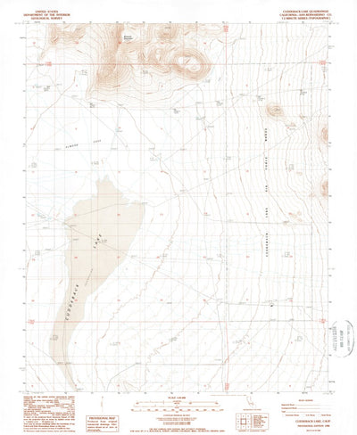 United States Geological Survey Cuddeback Lake, CA (1988, 24000-Scale) digital map