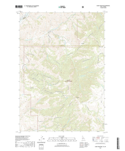 United States Geological Survey Cuddy Mountain, ID (2020, 24000-Scale) digital map