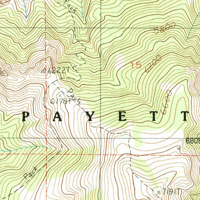 United States Geological Survey Cuddy Mountain, ID-OR (1987, 24000-Scale) digital map