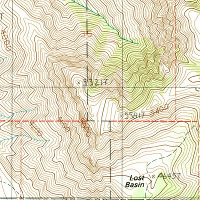 United States Geological Survey Cuddy Mountain, ID-OR (1987, 24000-Scale) digital map