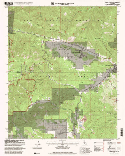 United States Geological Survey Cuddy Valley, CA (1995, 24000-Scale) digital map