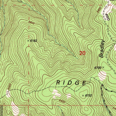United States Geological Survey Cuddy Valley, CA (1995, 24000-Scale) digital map