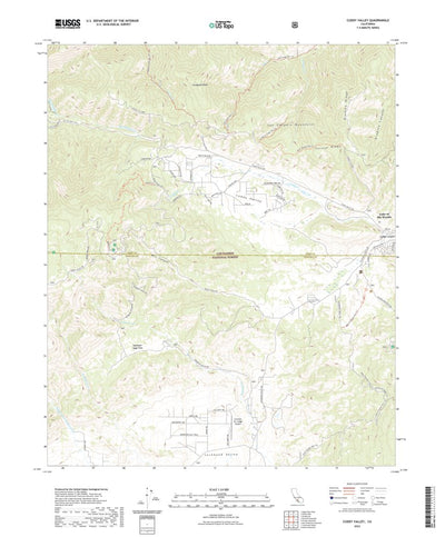 United States Geological Survey Cuddy Valley, CA (2022, 24000-Scale) digital map