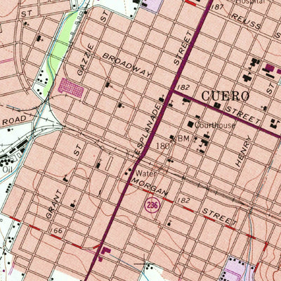 United States Geological Survey Cuero, TX (1960, 24000-Scale) digital map