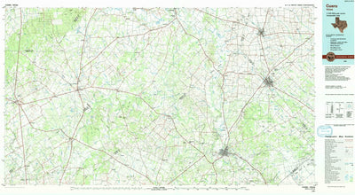 United States Geological Survey Cuero, TX (1985, 100000-Scale) digital map