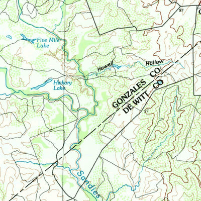United States Geological Survey Cuero, TX (1985, 100000-Scale) digital map