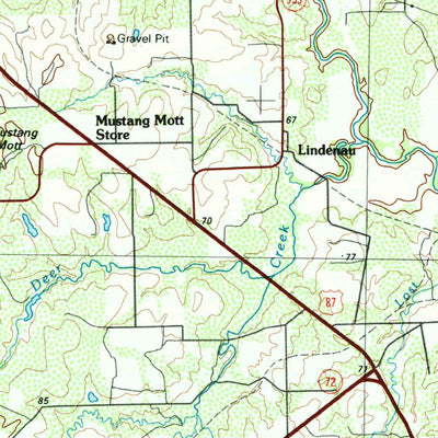 United States Geological Survey Cuero, TX (1985, 100000-Scale) digital map