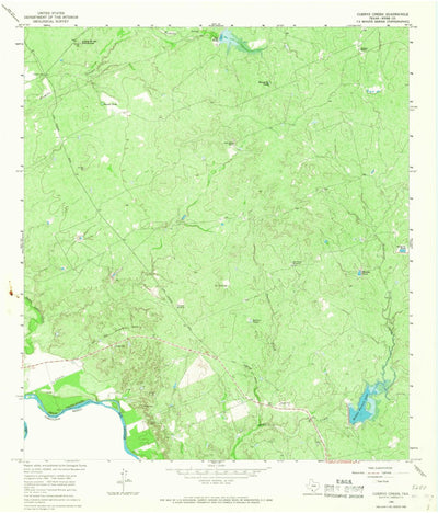 United States Geological Survey Cuervo Creek, TX (1965, 24000-Scale) digital map