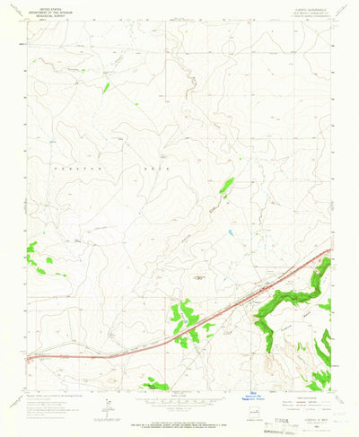 United States Geological Survey Cuervo, NM (1963, 24000-Scale) digital map