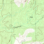 United States Geological Survey Cuesta Del Burro East, TX (1983, 24000-Scale) digital map
