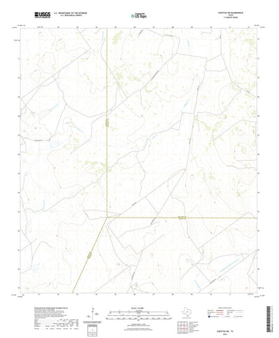United States Geological Survey Cuevitas SW, TX (2022, 24000-Scale) digital map