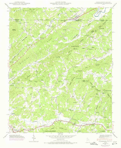 United States Geological Survey Culberson, NC-GA (1941, 24000-Scale) digital map