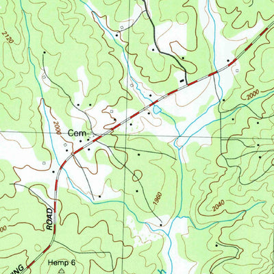 United States Geological Survey Culberson, NC-GA (1988, 24000-Scale) digital map