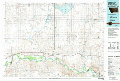 United States Geological Survey Culbertson, MT-ND (1982, 100000-Scale) digital map