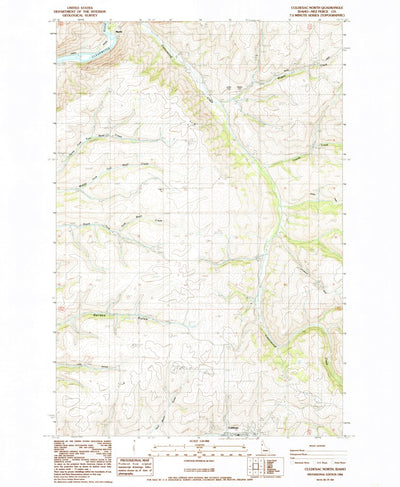 United States Geological Survey Culdesac North, ID (1984, 24000-Scale) digital map