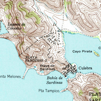 United States Geological Survey Culebra And Adjacent Islands, PR (1948, 30000-Scale) digital map